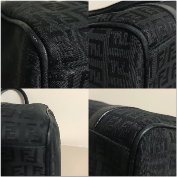 🔴SOLD🔴 Fendi Zucchino Boston bag - Picture 6 of 8